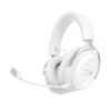 HyperX Cloud III S Draadloze gaming-hoofdtelefoon, Bluetooth, 2,4 GHz, PC, PS5, Xbox, Driver 53 mm, DTS, microfoon 10 mm, batterij tot 200 uur, wit
