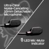 HyperX Cloud III Wireless Gaming Hoofdtelefoon voor PC, PS5, PS4, batterij tot 120 uur, 2,4 GHz, driver 53 mm, microfoon 10 mm, zwart