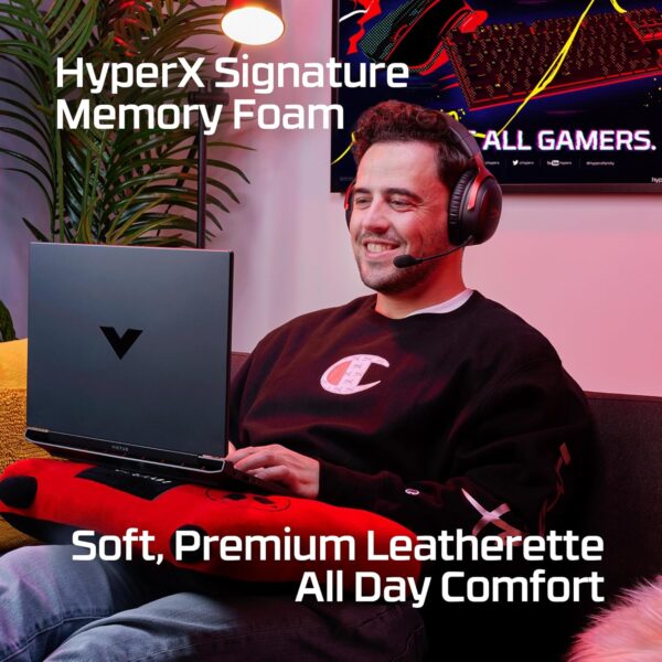HyperX Cloud III Wireless Gaming Hoofdtelefoon voor PC, PS5, PS4, batterij tot 120 uur, 2,4 GHz, driver 53 mm, microfoon 10 mm, rood