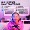 HyperX Cloud Mini Draadloze gaming-hoofdtelefoon voor kinderen, volume 85 dB, voor pc/switch/PS/Chromebook/Xbox/mobiele telefoon, wit