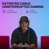 HyperX Cloud Stinger 2 Core - Gaming Headset voor Playstation, Lichtgewicht Over-Ear Headset met microfoon, Swivel-to-Mute-functie, 40mm Drivers - Zwart