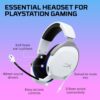 HyperX Cloud Stinger 2 Core - Gaming Headset voor Playstation, Lichtgewicht Over-Ear Headset met microfoon, Swivel-to-Mute-functie, 40 mm Drivers - Wit