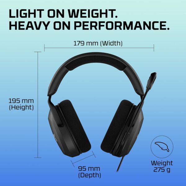 HYPERX Cloud Stinger 2 Core Lichtgewicht PC Gaming Hoofdtelefoon met Roterende Microfoon om te Dempen met Geluid DTS Hoofdtelefoon: X Ruimtelijke Audio, 40mm Drivers