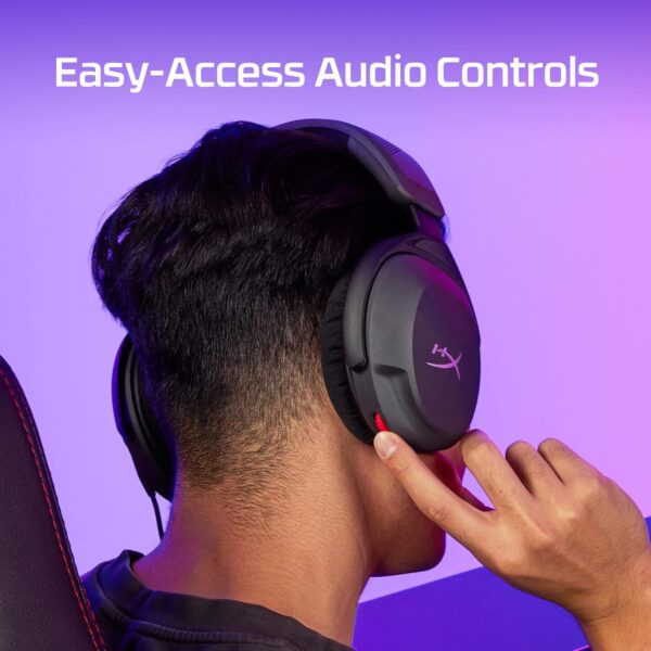 HYPERX Cloud Stinger 2 Core Lichtgewicht PC Gaming Hoofdtelefoon met Roterende Microfoon om te Dempen met Geluid DTS Hoofdtelefoon: X Ruimtelijke Audio, 40mm Drivers