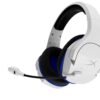 HyperX Cloud Stinger Core Draadloze Gaming Headset, voor PS4, PC, lichtgewicht, robuuste stalen schuifregelaar, ruisonderdrukkende microfoon, wit