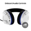 HyperX Cloud Stinger Core Draadloze Gaming Headset, voor PS4, PC, lichtgewicht, robuuste stalen schuifregelaar, ruisonderdrukkende microfoon, wit