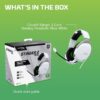 HyperX CloudX Stinger 2 Core - Gaming Headset voor Xbox, lichtgewicht over-ear headsets met microfoon, draaibare naar dempen functie, 40 mm drivers - wit
