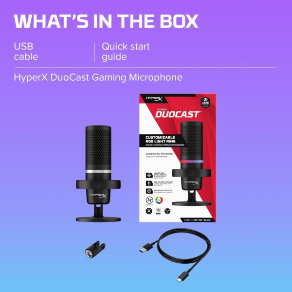 HyperX DuoCast Mikrofon (4P5E2AA), black