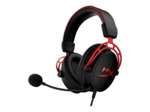 HyperX HX-HSCA-RD Cloud Alpha Gaming Headset met geïntegreerde audiobediening, compatibel met pc, PS5, PS4, Xbox One, Xbox Series X|S