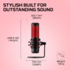 HyperX HX-MICQC-BK QuadCast - Full Standalone Microphone for Streamers, Content Creators and Gamers Black