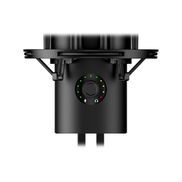 HyperX QuadCast 2 S - USB Microphone, with RGB Lighting, Streaming and Podcasting, with Built-in Controls, LED Lighting, Detachable Shock Mount, PC, Mac, USB-C - Black