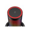 HyperX QuadCast 2 S - USB Microphone, with RGB Lighting, Streaming and Podcasting, with Built-in Controls, LED Lighting, Detachable Shock Mount, PC, Mac, USB-C - Black