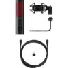 HyperX QuadCast 2, USB Microphone for Gaming, Streaming and Podcasting, Tip to Mute Switch Sensor, LED Lighting, 24-bit/96 kHz Recordings, 4 Directional Characteristics, Mute...