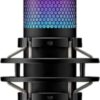 HyperX QuadCast S - RGB USB Condenser Microphone for PC, PS4 and Mac, Anti-Vibration Shock Mount, Pop Filter, Gaming, Streaming, Podcasts, Twitch, YouTube, Discord, Black
