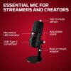 HyperX SoloCast USB Condenser Microphone for Gaming, PC, PS4 and Mac, One Touch Mute Sensor, Cardioid Polar Pattern, Gaming, Streaming, Podcasts, Twitch, YouTube, Discord