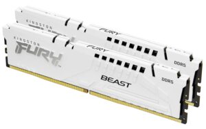 Kingston FURY Beast Wit DDR5 32GB (2x16GB) 6000MT/s CL30 DIMM Desktop Gaming Geheugen Set van 2 Intel XMP - KF560C30BWK2-32