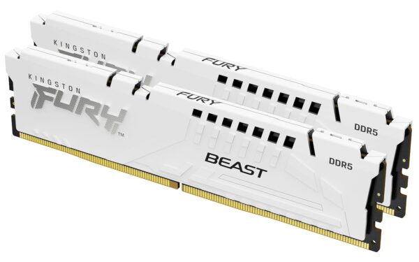 Kingston FURY Beast Wit DDR5 32GB (2x16GB) 6800MT/s CL34 DIMM Desktop Gaming Geheugen Set van 2 Intel XMP - KF568C34BWK2-32