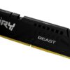 Kingston FURY Beast Zwart DDR5 16GB 6000MT/s CL30 DIMM Desktop Gaming Geheugen Enkelvoudig Intel XMP - KF560C30BB-16