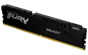 Kingston FURY Beast Zwart DDR5 16GB 6000MT/s CL30 DIMM Desktop Gaming Geheugen Enkelvoudig Intel XMP - KF560C30BB-16