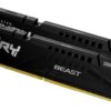 Kingston FURY Beast Zwart DDR5 32GB (2x16GB) 6400MT/s CL32 DIMM Desktop Gaming Geheugen Set van 2 Intel XMP - KF564C32BBK2-32