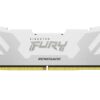 Kingston FURY Renegade DDR5 Zilber/Wit XMP 48GB 8400MT/s CL40 CUDIMM Gaming Desktopgeheugen (Set van 2) - KF584CU40RWK2-48 Kingston FURY Renegade DDR5 Zilber/Wit XMP 48GB 8400MT/s CL40 CUDIMM Gaming Desktopgeheugen (Set van 2) - KF584CU40RWK2-48
