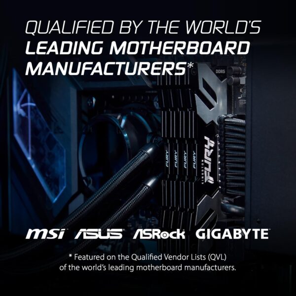 Kingston FURY Renegade DDR5 Zilber/Zwart XMP 16GB 6800MT/s CL36 DIMM Gaming Desktopgeheugen Enkel Module - KF568C36RS-16
