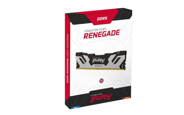 Kingston FURY Renegade DDR5 Zilber/Zwart XMP 24GB 8400MT/s CL40 CUDIMM Gaming Desktopgeheugen - KF584CU40RS-24