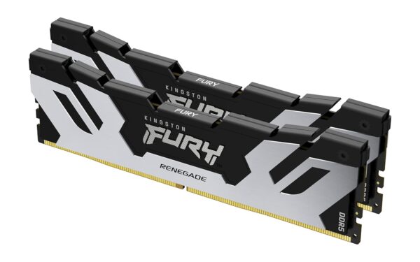 Kingston FURY Renegade DDR5 Zilber/Zwart XMP 48GB 8400MT/s CL40 CUDIMM Gaming Desktopgeheugen (Set van 2) - KF584CU40RSK2-48