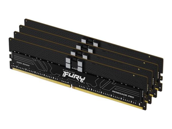 Kingston FURY Renegade Pro PnP 128GB 4800MT/s DDR5 ECC Reg CL36 DIMM Gaming Desktopgeheugen Kits van 4 - KF548R36RBK8-128