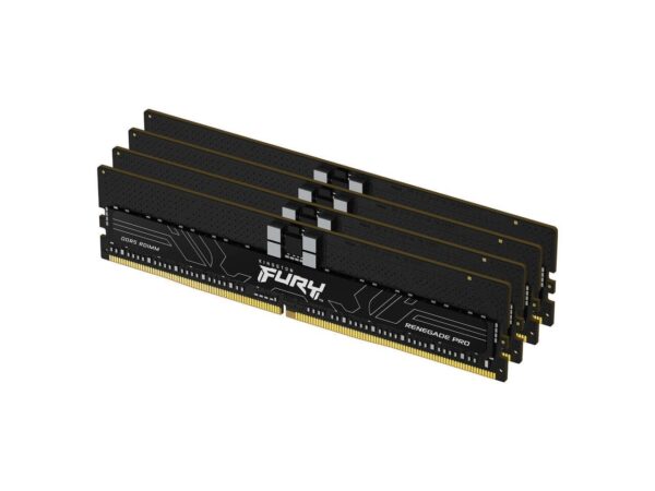 Kingston FURY Renegade Pro PnP 64GB 4800MT/s DDR5 ECC Reg CL36 DIMM Gaming Desktopgeheugen Kits van 4 - KF548R36RBK4-64