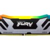 Kingston FURY Renegade Zilver RGB XMP 24GB 8400MT/s DDR5 CL40 CUDIMM Desktop Gaming Geheugen - KF584CU40RSA-24