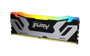 Kingston FURY Renegade Zilver RGB XMP 24GB 8400MT/s DDR5 CL40 CUDIMM Desktop Gaming Geheugen - KF584CU40RSA-24