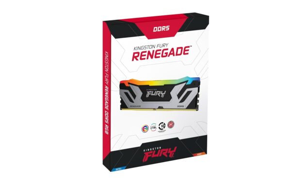 Kingston FURY Renegade Zilver RGB XMP 48GB 8400MT/s DDR5 CL40 CUDIMM Desktop Gaming Geheugen (Set van 2) - KF584CU40RSAK2-48