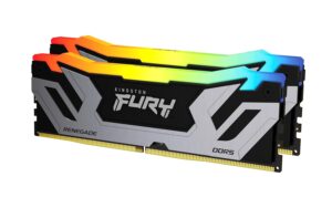 Kingston FURY Renegade Zilver RGB XMP 48GB 8400MT/s DDR5 CL40 CUDIMM Desktop Gaming Geheugen (Set van 2) - KF584CU40RSAK2-48