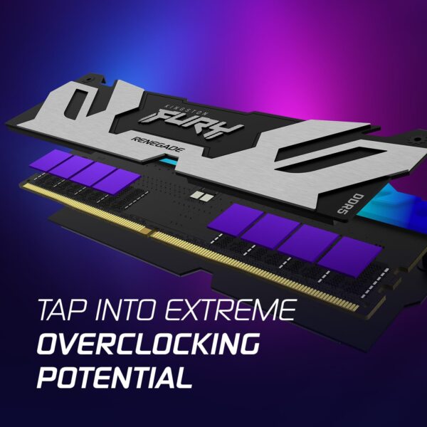 Kingston Fury Renegade Zwart RGB 32GB 6400MT/s DDR5 CL32 DIMM Desktop Gaming Geheugen (Set van 2) - KF564C32RSAK2-32