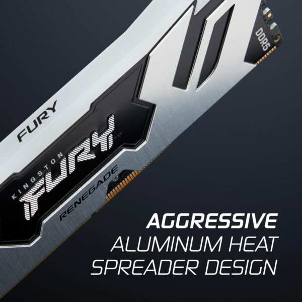 Kingston Fury Renegade Zwart RGB 32GB 6400MT/s DDR5 CL32 DIMM Desktop Gaming Geheugen (Set van 2) - KF564C32RSAK2-32