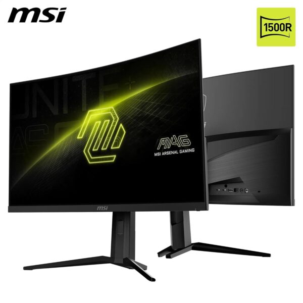 MAG 321CUPDFDE 32 inch UHD gaming-monitor met gebogen voorkant - 1500R 3840 x 2160 Rapid VA Panel, Dual Mode/0,5 ms (GtG, min.), Adaptive Sync-DP 1.4a, HDMI 2.1 CEC, USB Type-C...