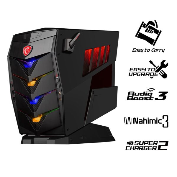 MSI Aegis 3 8RC-048DE Gaming PC (Intel Core i5+ 8400, GeForce GTX 1060 6GB, 128GB PCIe SSD + Intel Optane 16GB M.2 PCIe System Acceleration + 1TB HDD, 8GB DDR4, Windows 10 Home)...