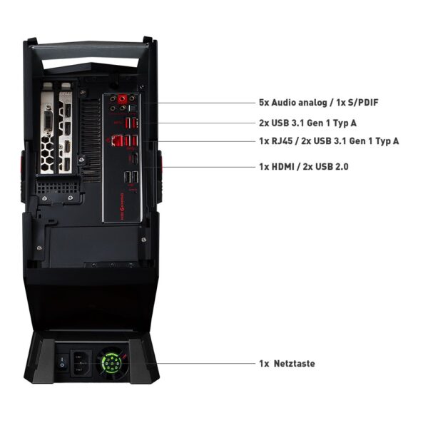 MSI Aegis 3 8RC-048DE Gaming PC (Intel Core i5+ 8400, GeForce GTX 1060 6GB, 128GB PCIe SSD + Intel Optane 16GB M.2 PCIe System Acceleration + 1TB HDD, 8GB DDR4, Windows 10 Home)...