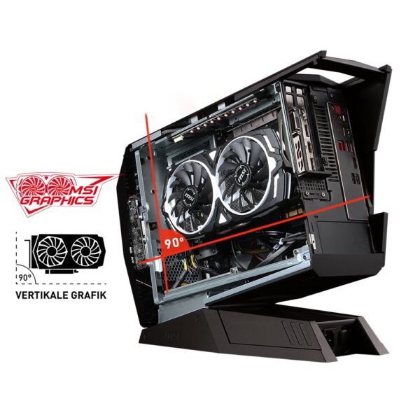 MSI Aegis 3 8RC-048DE Gaming PC (Intel Core i5+ 8400, GeForce GTX 1060 6GB, 128GB PCIe SSD + Intel Optane 16GB M.2 PCIe System Acceleration + 1TB HDD, 8GB DDR4, Windows 10 Home)...