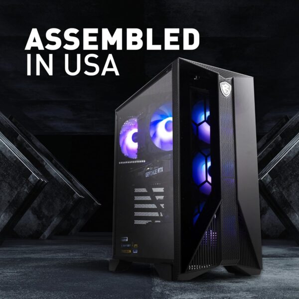 MSI Aegis Z2 Gaming Desktop (2024): AMD Ryzen R7-7700, Geforce RTX 4060, 16GB DDR5, 1TB m.2 SSD, 80+ Gold PSU, WiFi, Keyboard and Mouse, DIY Friendly, Windows 11 Home: C7NUC-817US