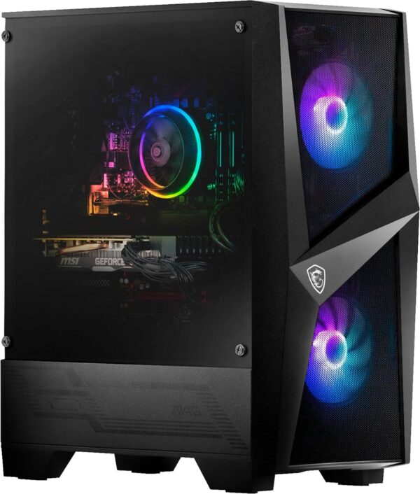 MSI Codex R Gaming Desktop 2021 Premium Computer, Intel Core i7-10700 2,9 GHz, NVIDIA GeForce RTX 3060, WLAN, Bluetooth, USB-C, HDMI, RJ-45, Windows 10, VAATE HDMI-kabel (16 GB...