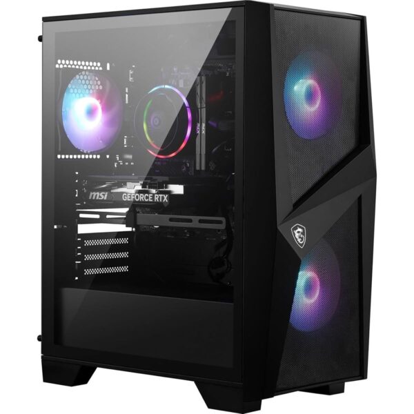 MSI Codex R2 C14NUC7-226US Gaming Desktop Computer, Intel Core i7-14700F 2.1GHz, 32GB RAM, 1TB SSD, NVIDIA GeForce RTX 4060 8GB, Windows 11 Pro, 3 jaar garantie, zwart