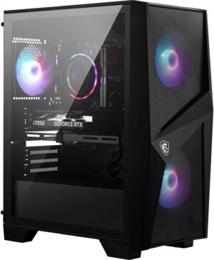 MSI Codex R2 C14NUC7-226US Gaming Desktop Computer, Intel Core i7-14700F 2.1GHz, 32GB RAM, 1TB SSD, NVIDIA GeForce RTX 4060 8GB, Windows 11 Pro, 3 jaar garantie, zwart