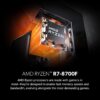 MSI Codex Z2 Gaming Desktop: AMD R7-8700F, GeForce RTX 5070, 32GB DDR5, 2TB m.2 NVMe SSD, USB Type-C, VR-Ready, Windows 11 Homepage: A8NVP-436US