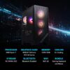 MSI Codex Z2 Gaming Desktop: AMD R7-8700F, GeForce RTX 5070, 32GB DDR5, 2TB m.2 NVMe SSD, USB Type-C, VR-Ready, Windows 11 Homepage: A8NVP-436US