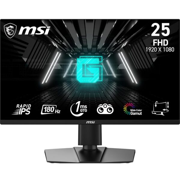 MSI FHD Rapid IPS Gaming Gratis Sync 1ms 1920 x 1080 180Hz Vernieuwingsfrequentie 25 inch Gaming Monitor (Optix G255PF E2)