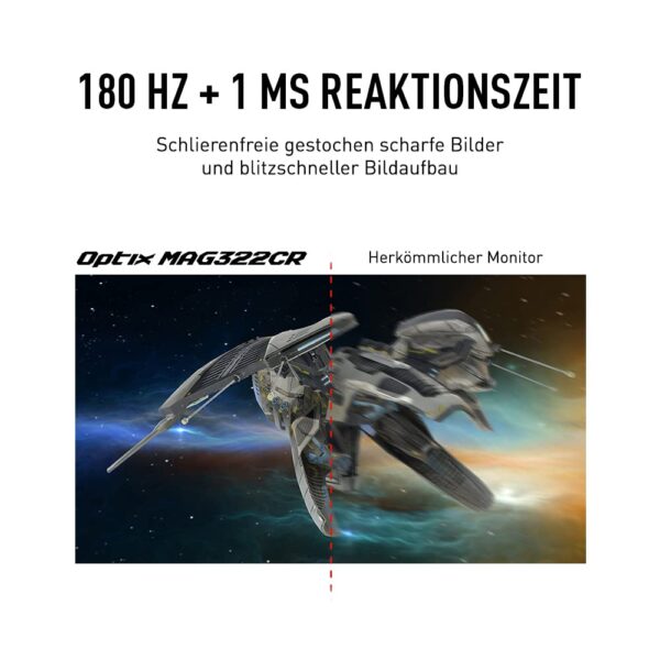 MSI G27CQ4DE E2 27 inch (69cm) Gaming Monitor, WQHD (2560x1440), Curve 1500R, 170Hz, 1ms, VA, HDR Ready, FreeSync Premium, HDMI 2.0b, zwart
