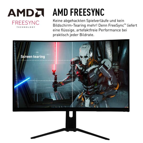 MSI G27CQ4DE E2 27 inch (69cm) Gaming Monitor, WQHD (2560x1440), Curve 1500R, 170Hz, 1ms, VA, HDR Ready, FreeSync Premium, HDMI 2.0b, zwart