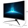 MSI G32CQ5P écran plat de PC 80 cm (31.5") 2560 x 1440 pixels Wide Quad HD LCD Noir